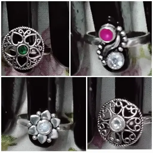 Fancy toe ring SI14